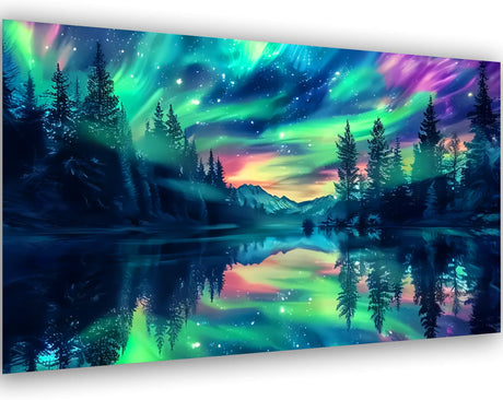 Meothan 5D Diamond Art Kits for Adults Extra Large Diamond Painting Kits for Adults Beginners, DIY Large Size Diamond Gem Art Dots Painting Kits for Home Walls Decor Gifts 27.6x16in (Northern Lights) Meothan