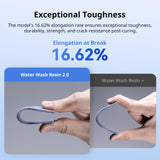 ANYCUBIC 3D Printer Resin, Water Washable Resin 2.0, No Need Extra Alcohol and Easy to Clean, Fast Curing, Low Odor, Wide Compatibility for All LCD Resin 3D Printers (Clear, 1kg) ANYCUBIC