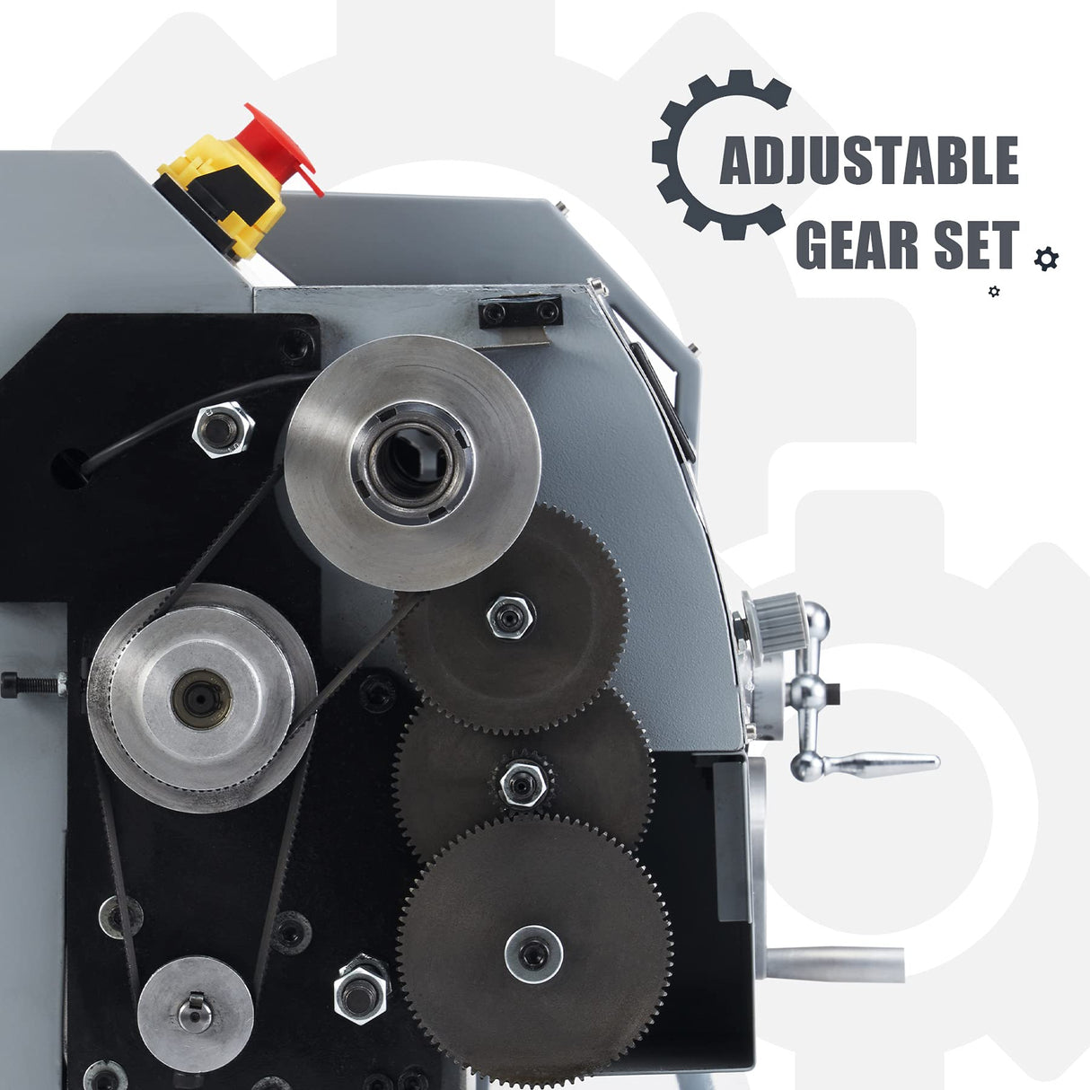 CO-Z 8"x14" Mini Lathe Machine with 600W Brushed Motor | 50-2250 rpm Wood Metal Turning Cutting Drilling Benchtop Metal Lathe with Accessories for CO-Z