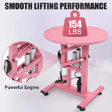 CIRONBOW 24" Electric Dog Grooming Table, Adjustable Fast Lifting Heavy Duty Dog Grooming Table for Small Dogs with Anti Skid Tabletop, Grooming Set, Remote,Tool Organizer and Arms,Pink CIRONBOW