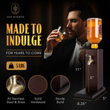 Countertop Liquor Dispenser for Home Bars – Wooden Whiskey Dispenser with Food-Safe All-Metal Valve – Bourbon Decanter & Whiskey Decanter for a Classy Presentation, Alcohol Gifts for Men by Ash Harbor Ash Harbor