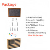 DeYoungArbeit Pistols Wall Cabinet with Magnetic Lock, Wall Shelf Gun Safe, Handmade Wooden Box Storage Indoor Gun Rack(Felt Cover) DeYoungArbeit