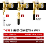 RX WELD Argon Regulator Flowmeter Gas Gauge for Mig Tig Weld with Gas Welding Hose RX WELD