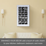 MELANNCO 12-Opening Wall Mount Frame Picture Collage, White MELANNCO