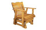 Kilmer Creek Rustic Finished 2' Cedar Outdoor Porch Glider, Amish Crafted Kilmer Creek