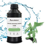 ApexMaker Water Washable Resin 1000g, High Precision, Low Odor, Quick Curing Photopolymer Resin, 395-405nm UV Curing 3D Printing Liquid Photopolymer Resin for LCD DLP SLA 3D Printers ApexMaker