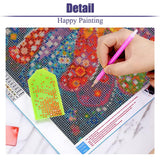 DIY Diamond Painting Kits for Adults-Flowers Diamond Art Kits for Adults Beginners, 5D Diamond Painting Flowers, Full Round Drill Diamond Art Gem Art and Crafts 14x14inch mjcakrn