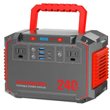 MARBERO Portable Power Station 240Wh 350W Peak Camping Portable Power Bank with AC Outlet 110V(3*USB A, 2*USB C, 2*AC,2*DC) Solar Generator for Outdoor Travel Home Emergency Hurricane MARBERO