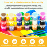 2 Pack Flower Paint by Numbers Kit for Adults, Book Paint by Numbers for Adults, DIY Adult Painting by Numbers Beginners on Canvas Acrylic for Home Wall Art Decor 12x16Inch (Rolled Package) Mandun