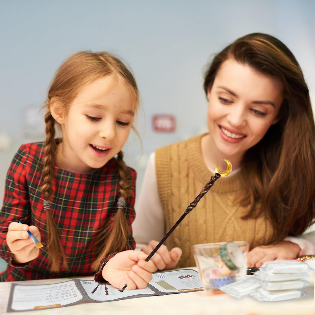 Magic Wizard Wand Making Kit DIY Craft Set for Kids Adult Birthday Party Gift Make Your Own 24 Wands (67-Piece) Maikoi