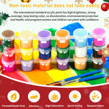 Christmas Paint by Numbers for Adult,Snowman Paint by Numbers Kit for Adults Beginners, DIY Acrylic Painting on Canvas for Home Wall Art Decor 16x20 Inch Mandun