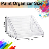 UpChoNice 7-Layer Clear Paint Organizer & Brush Holder, Snap-On Design Miniature Multi-Layer Storage Rack for Model Paints, Alcohol Inks, Nail Polish & Craft Supplies, Easy Assembly UpChoNice