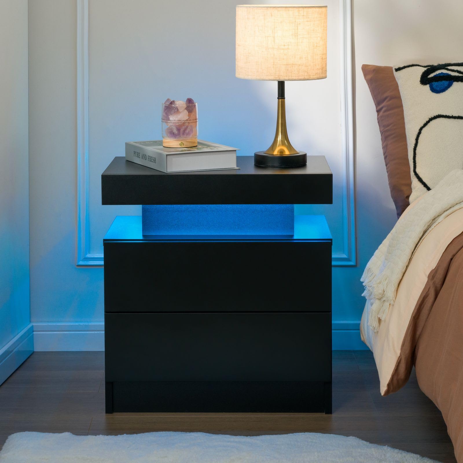 Nightstand with light fashion