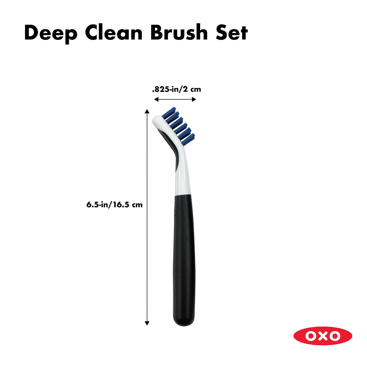 OXO Good Grips Deep Clean Brush Set, Blue