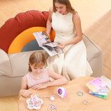 Tilhumt Bead Spinner, 2112Pcs Beading Set for Making 18 Friendship Bracelets, Bracelet Making Kit with 12 Colors Polymer Clay Beads, Crafts for Girls, Birthday Gift Choice, Patent Design Tilhumt