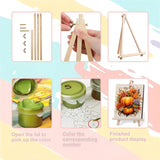 Fall Paint by Numbers for Adults with Framed Canvas-with Wooden Easel,Paint by Numbers Kits Framed Canvas,DIY Acrylic Oil Painting Kits with Brushes Nice Gift Box for Home Wall Decor(12x16 Inch) MIRCVSH