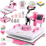 Whubefy Heat Press 15x15 inch 8 in 1 with 30OZ Tumbler Press, Slide Out 360° Swing Away Digital Shirt Press Machine, Industrial-Quality Heat Transfer Sublimation for T-Shirt/Tumbler/Mug/Hat/Cap/Plate Whubefy