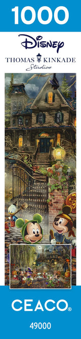 Ceaco - Thomas Kinkade - Disney - Mickey and Minnie Halloween Fun - 1000 Piece Jigsaw Puzzle Ceaco