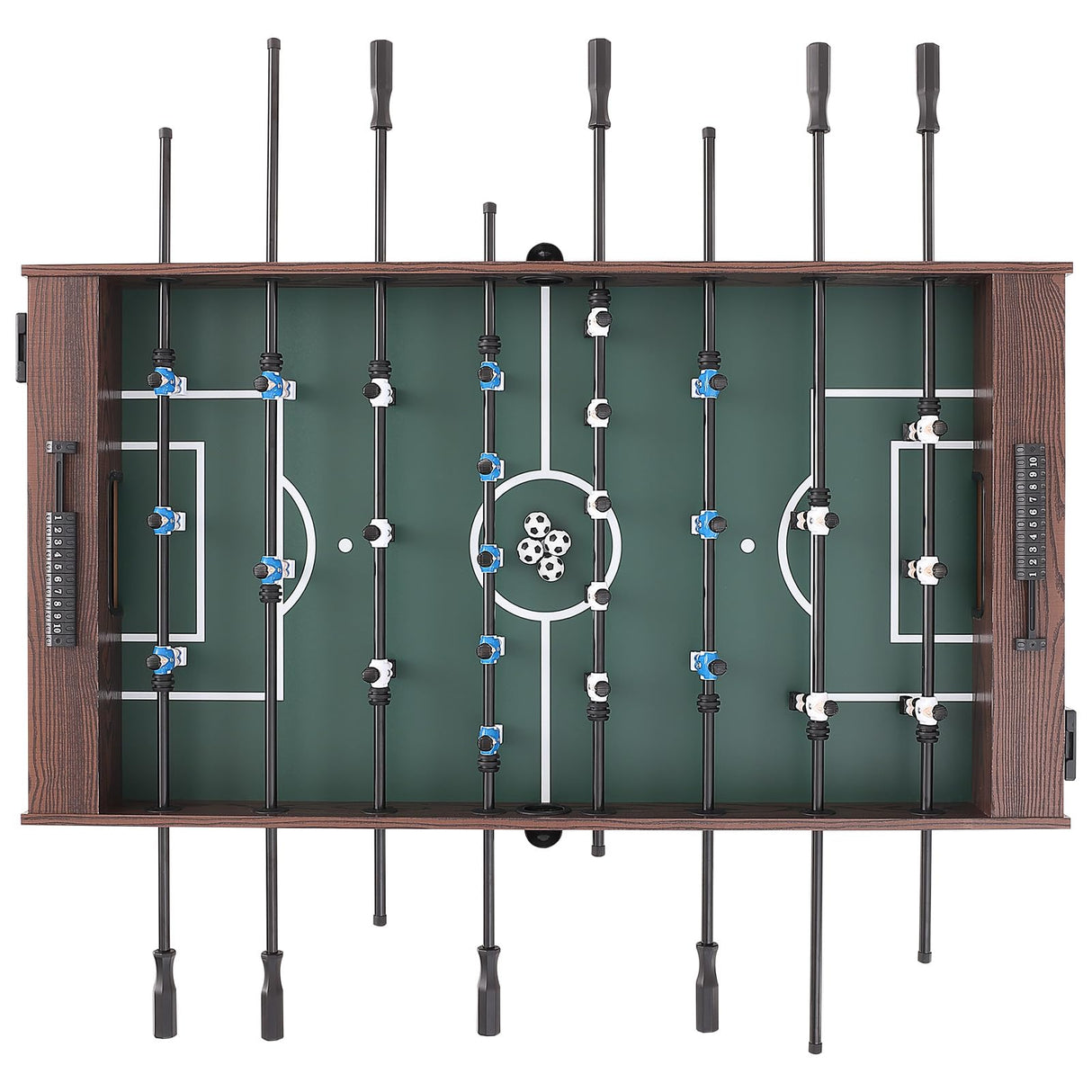 VEVOR Foosball Table, 55 inch Standard Size Foosball Table, Indoor Full Size Foosball Table for Home, Family, and Game Room, Soccer with Foosball Table Set, Includes 4 Balls and 2 Cup Holders VEVOR