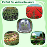 Homaisson 10PCS Plant Protector Covers, Plastic Garden Cloches, Reusable Mini Greenhouse for Plants, Bell Cloche Plant Protectors with Built-in Rotating Vents for Tender and New Seedlings Homaisson