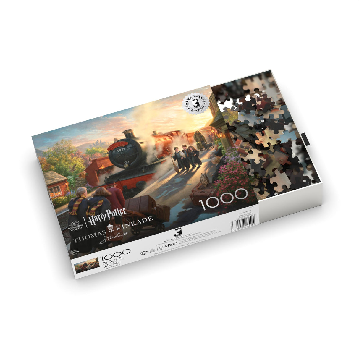 Buffalo Games - Silver Select - Thomas Kinkade - Hogwart's Express - 1000 Piece Jigsaw Puzzle for Adults -Challenging Puzzle Perfect for Game Nights - Finished Size is 26.75 x 19.75 Buffalo Games