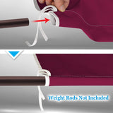 BenefitUSA Universal Replacement Top Pergola Structure (18' L x 8.2' W) Gazebo Canopy Cover Only(Purple) BenefitUSA