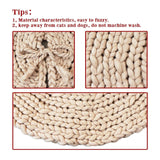 LimBridge Knitted Christmas Tree Skirt: 36 Inches Crochet Beige Tree Skirt, Chunky Knit Thick Rustic Christmas Tree Decorations, Farmhouse Christmas Decor Xmas Holiday Home Party Decorations LimBridge