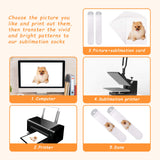 2 Pieces Metal Straight Sock Sublimation Jigs with 10 Sheets Heat Transfer Paper Sublimation Crew Sock Jig for Dye Sublimation Heat Press Socks Printing DIY Socks Accessory (17.83 x 3.35 Inches) Hotop