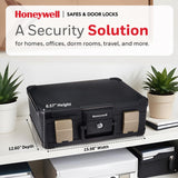 Honeywell Safes & Door Locks LHLP1103G 30 Minute Fire Safe Waterproof Safe Box Chest with Carry Handle, Medium, 1103, Black, 7.3 litre Honeywell Safes & Door Locks