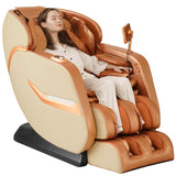 MEROUS 4D Zero Gravity Massage Chair Recliner, Easy Control SL-Track Shiatsu Massage Chair Full Body with Body Scan,Waist Heating,Bluetooth,Foot Rollers,32 Airbags&Extended Footrest (Gold) MEROUS