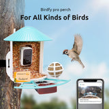 NETVUE Birdfy Pro - Bird Feeder with Camera, Wider Perch DIY Add-ons, Hummingbird Feeder, Suet Ball, Jelly Feeder, Auto Capture Bird Videos & Motion NETVUE