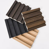 Art3d Slat Wood Wall Paneling for Interior and Ceiling Decoration - 4 Samples Pack, 6 x 5.7in. Art3d