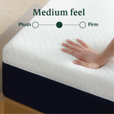 ZINUS 12 Inch King Cooling Comfort Hybrid Mattress [New Version], Fiberglass Free, Medium Firm Feel, Motion Isolation, Certified Safe Foams & Fabric ZINUS