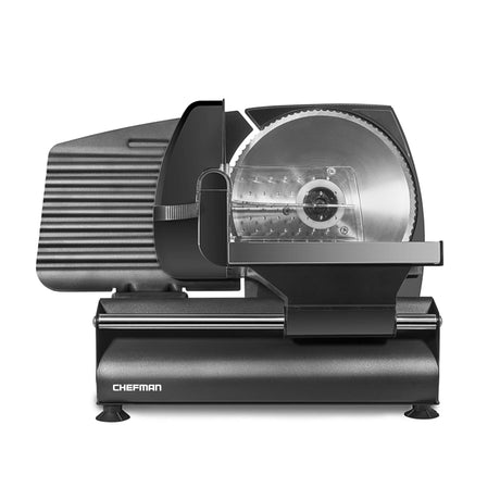 Chefman Electric Deli Slicer With Adjustable Slices, Stainless Steel Blades, Safe Feet - For Ham, Cheese, Bread, Fruit & Veggies Chefman