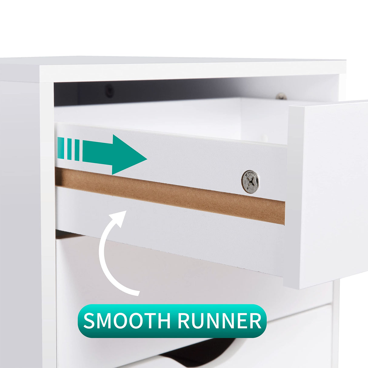 Naomi Home Office File Cabinets Wooden File Cabinets for Home Office Lateral File Cabinet Wood File Cabinet Mobile File Cabinet Mobile Storage Cabinet Filing Storage Drawer White/5 Drawer Naomi Home