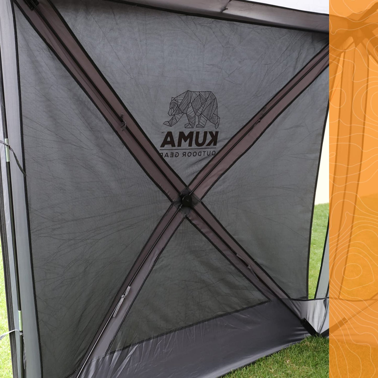 Kuma Outdoor Gear Bear Den Gazebo Privacy Panel, Ultimate Portable Luxury Outdoor Privacy Panel for Kuma Bear Den Gazebo, Glamping, Sports & Outdoor Adventures