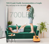 69" Small Sofa, Soft Small Couch with 2 Pillows, Comfy Love Seat Couches, Tool-Free Setup Loveseat Sofa, 700lb Load Sofas for Living Room, Cozy Couches for Living Room, Mini Couch for Bedroom, Green Kidirect