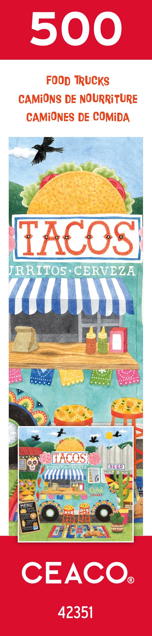 Ceaco - Food Trucks - Taco Truck - 500 Piece Jigsaw Puzzle