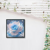 Rose Diamond Art Kits for Adults,Crystal Flower DIY Diamond Painting Kits for Adult Beginners,Full Drill Round Gem Painting Art Craft for Home Wall Decor 14x14 Inch. MBNTJHT