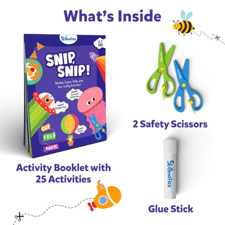 Skillmatics Storybook Art Kit All My Adventures & Snip, Snip Bundle, Gifts for Toddlers, Girls & Boys Ages 5, 6, 7, 8, 9, 10 Skillmatics