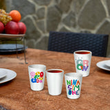 AGH Sublimation Ceramic Shot Glasses 1.5 oz Set of 12 Shot Glasses Sublimation Blanks Products Personalized Shot Glasses Bulk for Whiskey, Tequila, Vodka, Espresso AGH