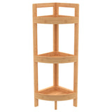 Bamboo Corner Shelf with 3 Tiers - Stylish Floor Standing Unit for Small Spaces by ClosetMaid ClosetMaid