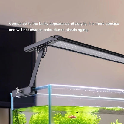 Aquarium Light Riser 0-6.5 Inch High Adjustment Fish Tank LED Aquarium Light Stand Support Width <=4.9 Inches Rust -Proof Metal Material, 12 Kg of Carrying Capacity - WoodArtSupply