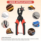 TICONN Leather Hole Punch Tool Set, Heavy Duty Multi-Size Hole Puncher Tool for Belts, Watch Bands, Plastic, Fabric TICONN