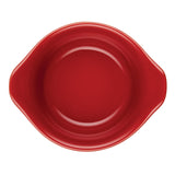 Rachael Ray Solid Glaze Ceramics Round Ramekins/Dipping Cup Set, 4 Piece, Red Rachael Ray