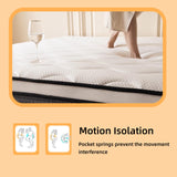 Review Full Mattresses, 12 Inch Full Size Mattress in a Box, Memory Foam Hybrid Mattress with Individual Pocket Spring Coils for Motion Isolation & Silent Sleep, Pressure Relief, Plush Feeling review ㅤ