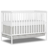 HZANHY 5-in-1 Convertible Crib, Baby Crib, Converts from Baby Crib to Toddler Bed, Daybed and Full-Size Bed Frame, Fits Standard Full-Size Crib, Baby Bed White (Mattress not Included HZANHY