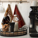 Boyiee Set of 6 Coffee Kitchen Towels Absorbent Dish Towels 24 x 16 Inches Kitchen Gifts Retro Coffee Kitchen Hand Towels for Coffee Bar Decor Coffee Lovers Gifts Kitchen Room Decoration Boyiee