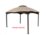APEX GARDEN Replacement Canopy Top for The Lowe's Gazebo Model #GF-12S004B-1 / GF-12S004BTO (Beige Ripstop Fabric) APEX GARDEN