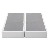 ZINUS 9 Inch Box Spring with Cover, No Assembly Mattress Foundation, Sturdy Metal Structure, Split Queen, White Zinus